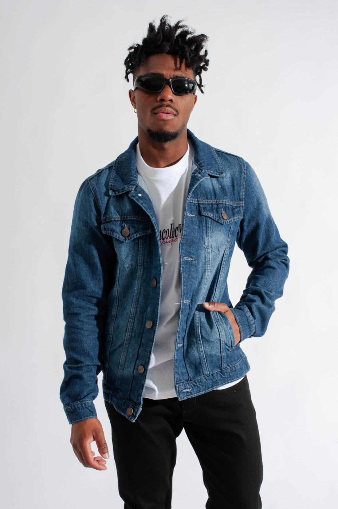 [2392] campera rígida azul