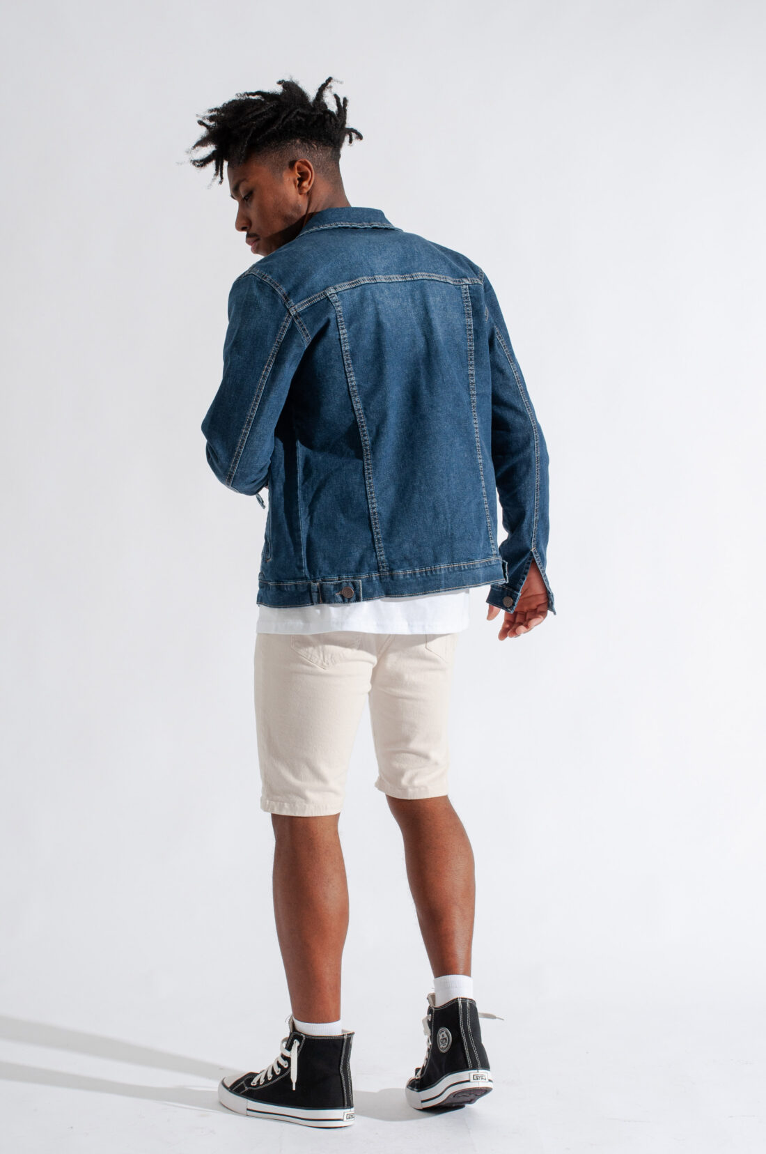 [2395] campera elastizada azul