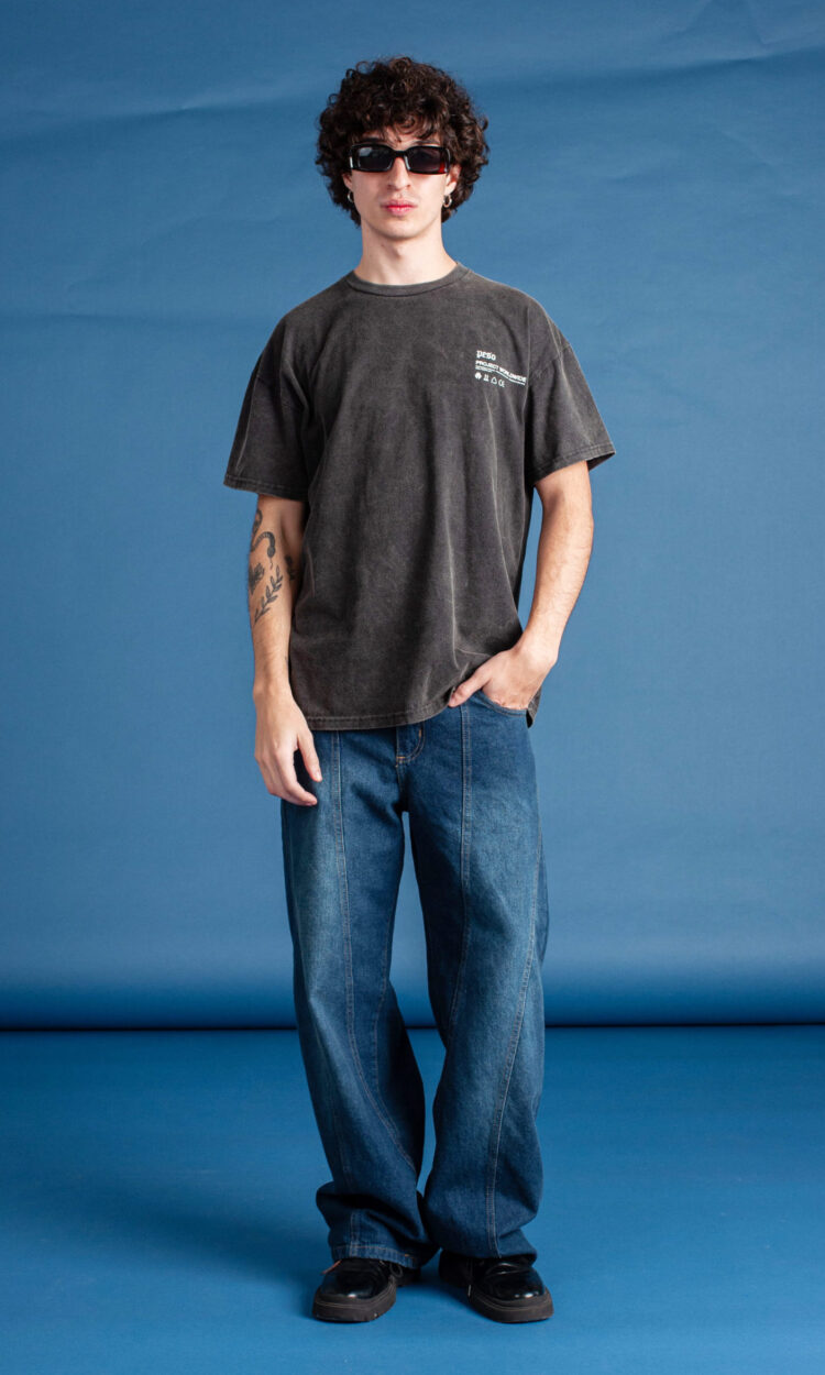 [21193] skater baggy azul recortes