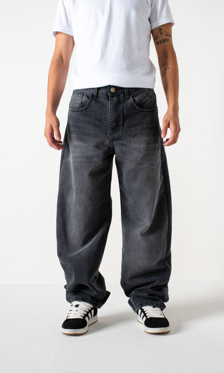 01601-RP | BAGGY GRIS BIGOTE LOCALIZADO RIGIDO