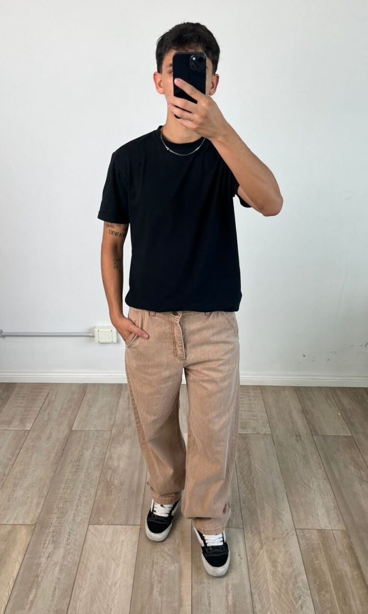 02502-RP | BAGGY SKATER BEIGE