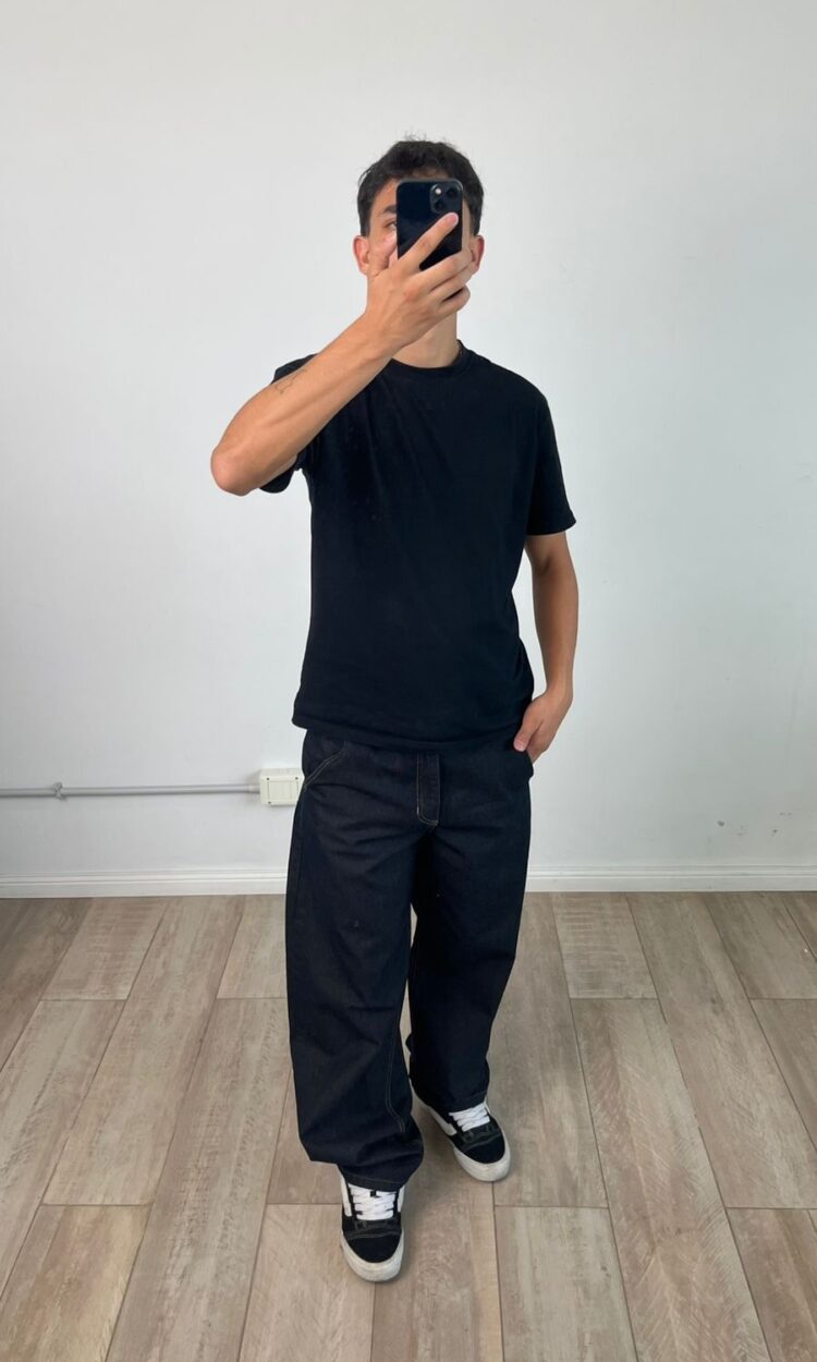 02503-RP | BAGGY SKATER INDIGO RAW